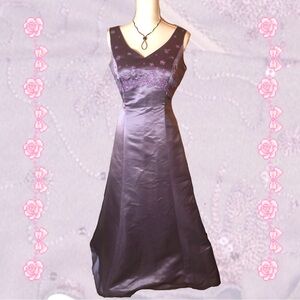 Lavender Vintage 90s Style Beaded Whimsigoth/Fairycore Prom Gown